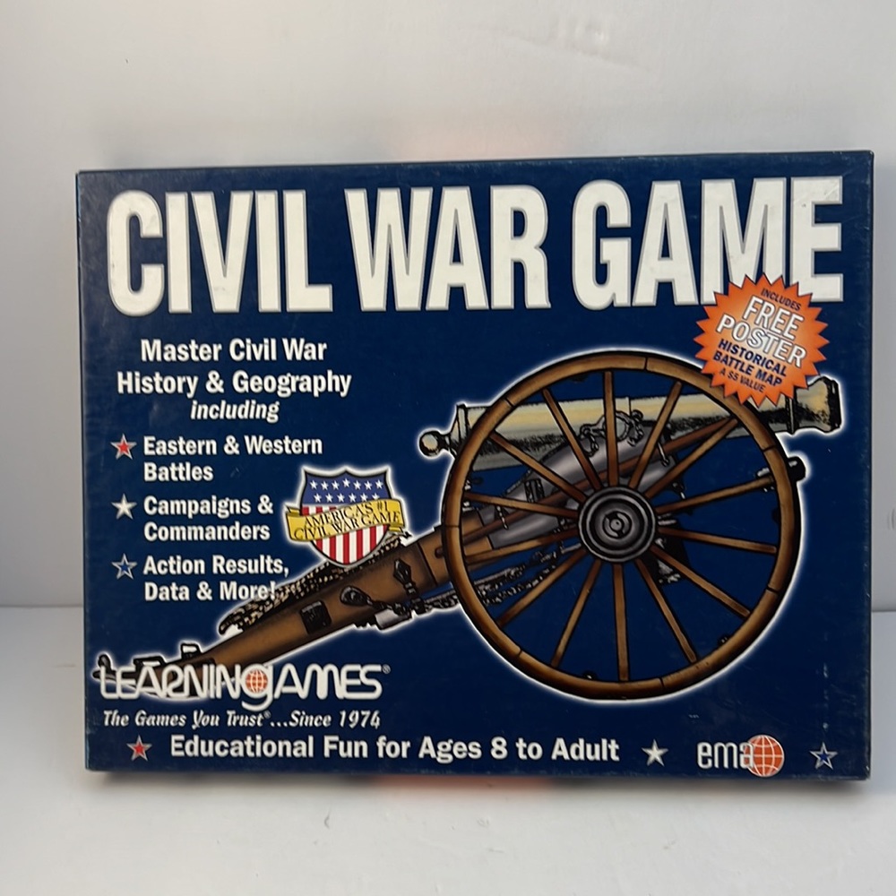 Educational Materials‎ Civil War Board Game New History Geography Teacher